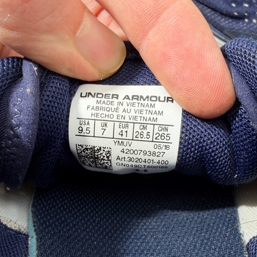 Under Armour Navy Blue Women's Sneakers - Picture 3 of 7